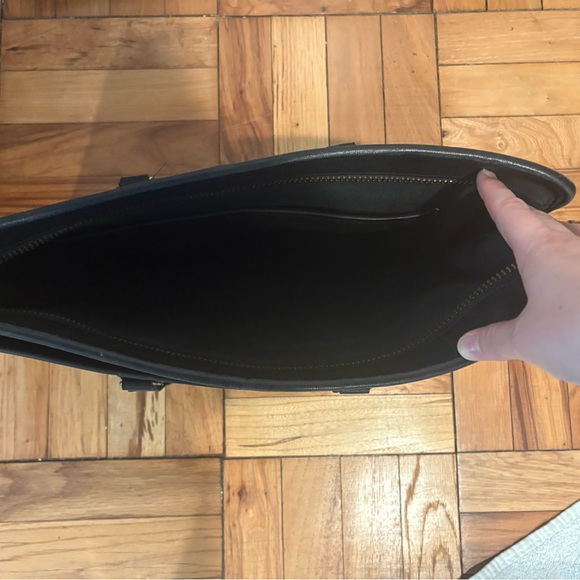 Coach Vintage Black Leather Briefcase - Picture 3 of 5